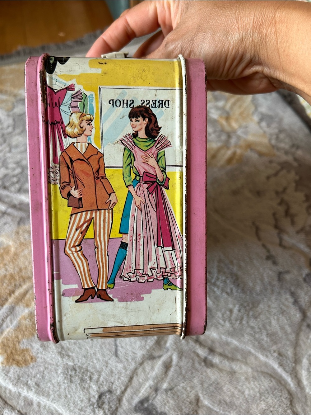 Vtg 1967 King-Seeley Campus Queen Metal Lunchbox